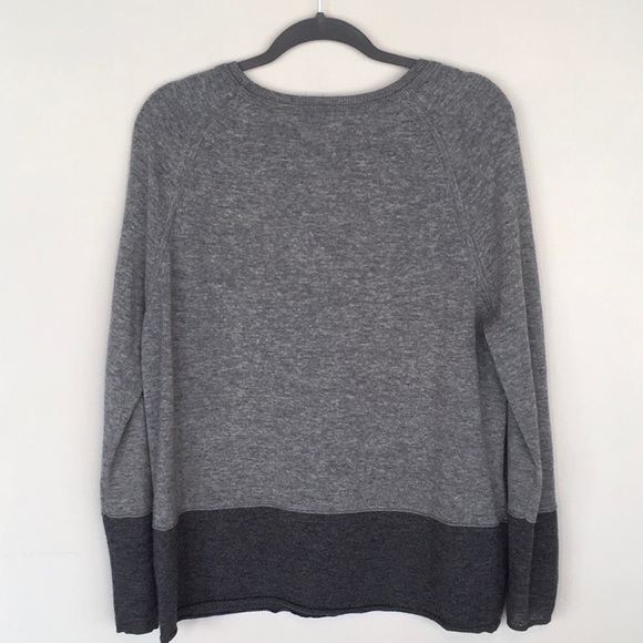 Vince 2 Tone Gray Sweater - Picture 3 of 5